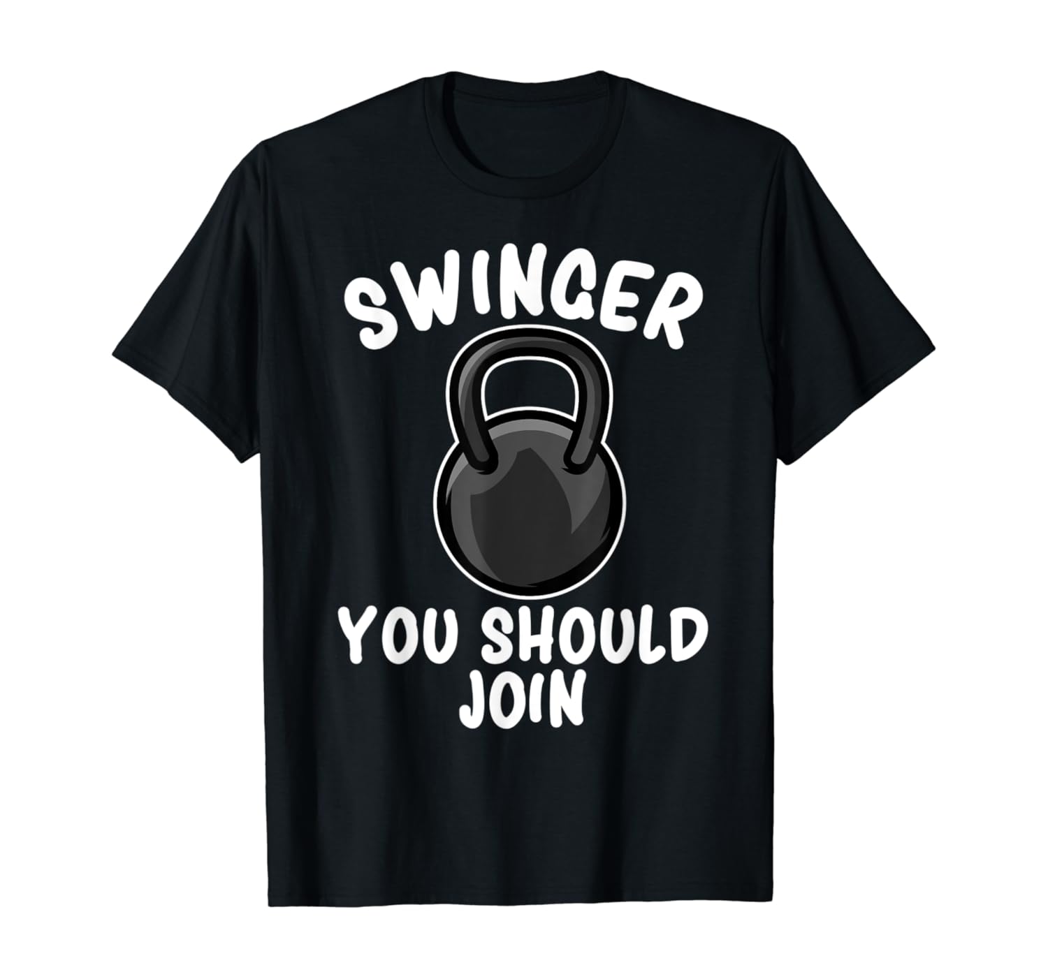 Funny Fitness Swinger Kettlebell Workout Gift. TShirt